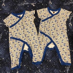 Tea kimono with fish